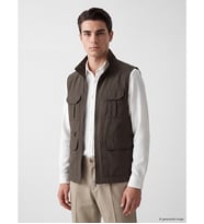 LCWAIKIKI Classic Haki Regular Fit Dik Yaka Erkek Avcı Yeleği
