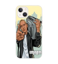 Iphone 14 Uyumlu Eminem Tasarımlı Şeffaf Telefon Kılıfı