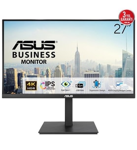 ASUS 27 IPS VA27UQSB 5MS 60HZ HDMI-DP USBC PIVOT KURUMSAL MONİRTÖR 3840X2160
