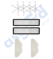 Dreame D10S, D10S PRO, D9 MAX GEN2 Uyumlu 4 Yan Fırça 2 Filtre 2 Mop PKT-iasgf0000207