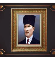 ÖZEL SERİ ALTIN VARAKLI ATATÜRK TABLO S948
