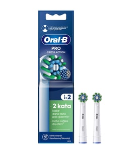 Oral-B Pro Cross Action X-Filament Şarjlı Diş Fırçası Yedek Başlığı 2 Adet