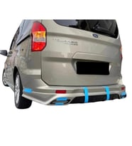 🚘 Ford Tourneo Courier Egzoz Görünümlü Arka Tampon Eki (Plastik)  Sportif & Şık Difüzör Tasarım (Standart)
