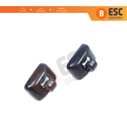 Audi A1 A3 A4 B7 B8 B9 A5 A6 C6 Q2 Q3 Q5 TT Seat Exeo İçin 2X Güneşlik Tutucu Ayak Klipsi Siyah Renk