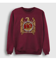Presmono Unisex Bordo Gold Eagle Slayer Sweatshirt 111311tt (Bordo)