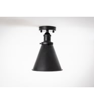 RİOLİGHT RETRO3,RUSTİK,VİNTAGE HOL,MUTFAK,ODA,CAFE İÇİN 1XE27 DUYLU TEKLİ METAL PLOFONYER AVİZE (Siyah)