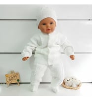 Beyaz Bebek Triko 4 lü Takım