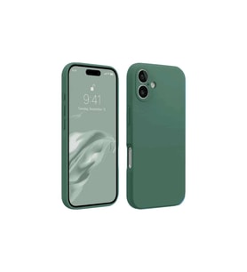 iPhone 16 Plus Kılıf First Silikon - Koyu Yeşil