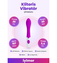 30 Fonksiyonlu Çift Motorlu Klitoris Uyarıcılı Teknolojik Vibratör – iyimor