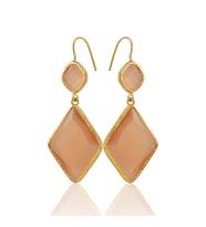 Kadir Jewellery 22 Ayar Altın Kaplama Kadın Sallantılı Küpe -El İşçiliği Ve Hipoalerjenik Küpe