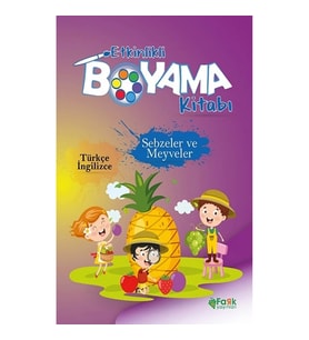 Etkinlikli Boyama Kitabı Sebzeler ve Meyveler