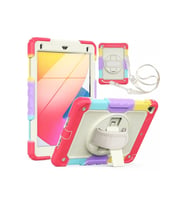 Newface Apple iPad 5 Air 9.7 Kılıf Tablet Rainbow Kapak - Kırmızı