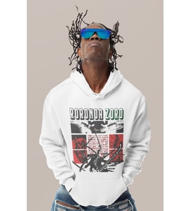 Roronoa Zoro One Piece Baskılı Unisex Oversize Anime Karakter Hoodie