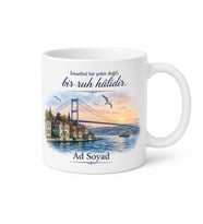Boğaziçi Manzaralı Tasarım Baskılı Kupa Bardak Hediye İstanbul