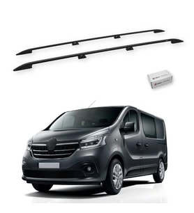 Turtle Mitsubishi Express (X82) 2020-2025 / Uzun Şasi Tavan Çıtası Crown Siyah