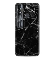 Tecno Spark 6 6 Go 8C 8 Pro 7 7 Spark 9 Pro Kılıf Desemli Silikon Fragile Black Mermer 1378