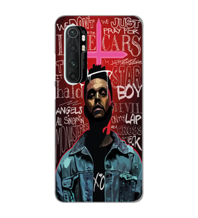Xiaomi Mi Note 10 LITE Uyumlu The Weeknd Tasarımlı Şeffaf Telefon Kılıfı
