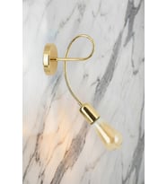 Zenixa Tekli Aplik - Yatak Odası, Banyo Uyumlu Duvar Aplik (Gold)