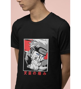 Anime Pain Tişört (Siyah)