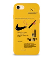 Apple iPhone 8 Uyumlu Lansman Kılıf Sneakers Tasarımlı Altı Kapalı İçi Kadife Kaplı Silikon Kapak (Şeffaf)