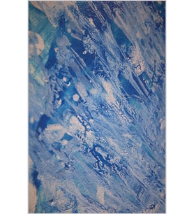 Eliana Home Baskılı, Yıkanabilir Kaymaz Taban Salon Halısı LNA1880-SD010 100x150 cm (Mavi)