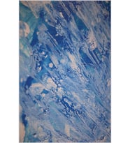 Eliana Home Baskılı, Yıkanabilir Kaymaz Taban Salon Halısı LNA1880-SD010 100x150 cm (Mavi)