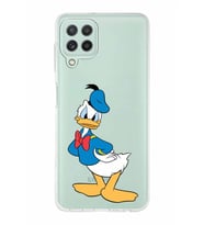 Samsung Galaxy A22  Kapak Donald Duck Tasarımlı Şeffaf Silikon Kılıf