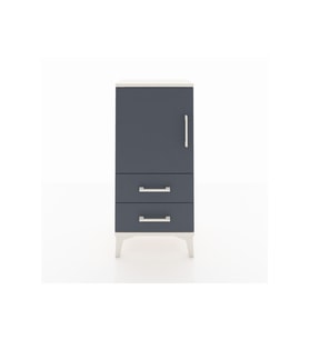 Arges Komodin 2 Raflı 2 Çekmeceli Tek Kapaklı 44x30x96 Aytaşı-Antrasit