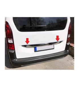 Peugeot Rifter Krom Bagaj Çıtası 2019 ve üzeri Paslanmaz Çelik