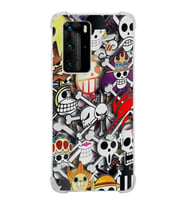 Huawei P40 Pro  Köşe Korumalı Antişok Kapak Anime Tasarımlı Şeffaf  Kılıf