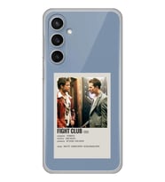 Samsung Galaxy S23 FE Uyumlu Fight Club Minimalist Poster Desenli Şeffaf Telefon Kılıfı