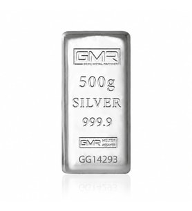 AgaKulche 500 Gram 999.9 Ayar GMR Külçe Gümüş