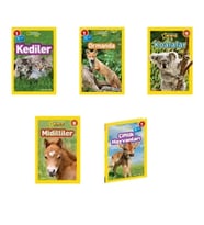 National Geographic Kids Okuma Kitapları Seviye 1 Tatlı Hayvanlar Seti 5 Kitap
