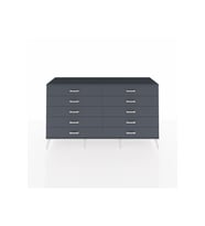 Hyperion Konsol 10 Çekmeceli  176x44x99 Antrasit-Antrasit