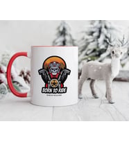 BK Gift Kişiye Özel Motorcu Temalı Kırmızı Kupa Bardak-8, Arkadaşa Hediye, Sevgiliye Hediye