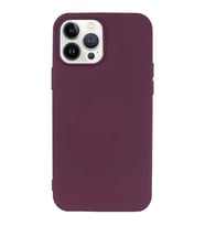 Apple iPhone 15 Pro 6.1'' İnce Mat Silikon Kılıf Mor