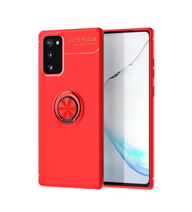 Samsung Galaxy Note 20 Kılıf Range Yüzüklü Silikon - Kırmızı