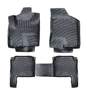 Hyundai Santafe 7 koltuk 3D havuzlu paspas 2006-2012 arası Rizline (Siyah)