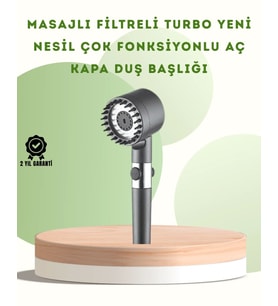 Banyo İçin Filtreli Duş Başlığı Pratik Kullanım