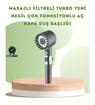 Banyo İçin Filtreli Duş Başlığı Pratik Kullanım
