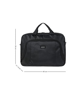 GALB Leather Evrak Cantasi Siyah 15.6 Inc Astarli Kopuk Korumali Valiz Kilifli ve Laptop Cantasi