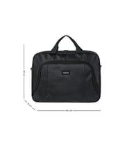 GALB Leather Evrak Cantasi Siyah 15.6 Inc Astarli Kopuk Korumali Valiz Kilifli ve Laptop Cantasi