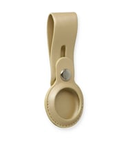 Airtag Askılı Deri Kılıf - Gold