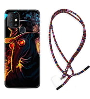 INFINIX Hot 8 9 10 11S Hot 10 Play 10T Kılıf Boyun Asklı Rasta Silikon Karga 1616