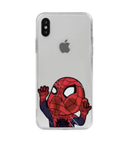 Iphone Xsmax Uyumlu Örümcek Adam Desenli Şeffaf Telefon Kılıfı