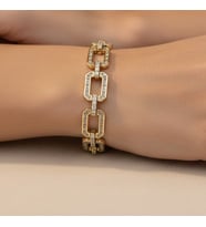 XUPİNG JEWELRY KARE KARE  ZİRKON TAŞLI BİLEKLİK
