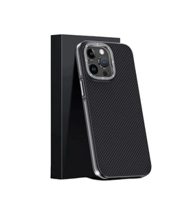 Joko  İphone 15 Pro Kılıf Aramid 600d Kevlar Karbon Fiber Magsafe Kapak - Gri