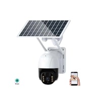 RADEX Rx-14 Solar Smart Güvenlik Kamerası 4g Sim 3mp Wi-fi Ptz Renkli Gece Görüş Dış Mekan (Beyaz)