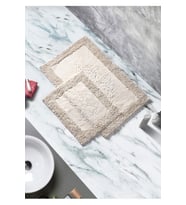 Cotton Special 2'li Osmanlı Desen Pamuklu Klozet Takımı Cappicino