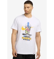 Nike Sole Food Cotton Mens Tee White Erkek Günlük Stil Tişört Beyaz